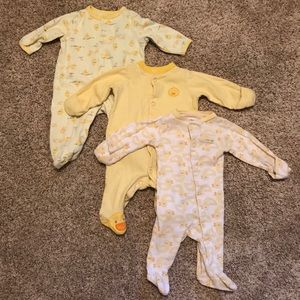 Carters yellow and white sleeper